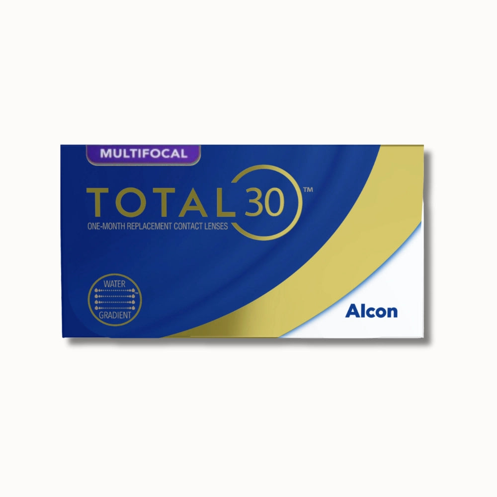 Alcon Total 30 contact lenses packaging on a white background