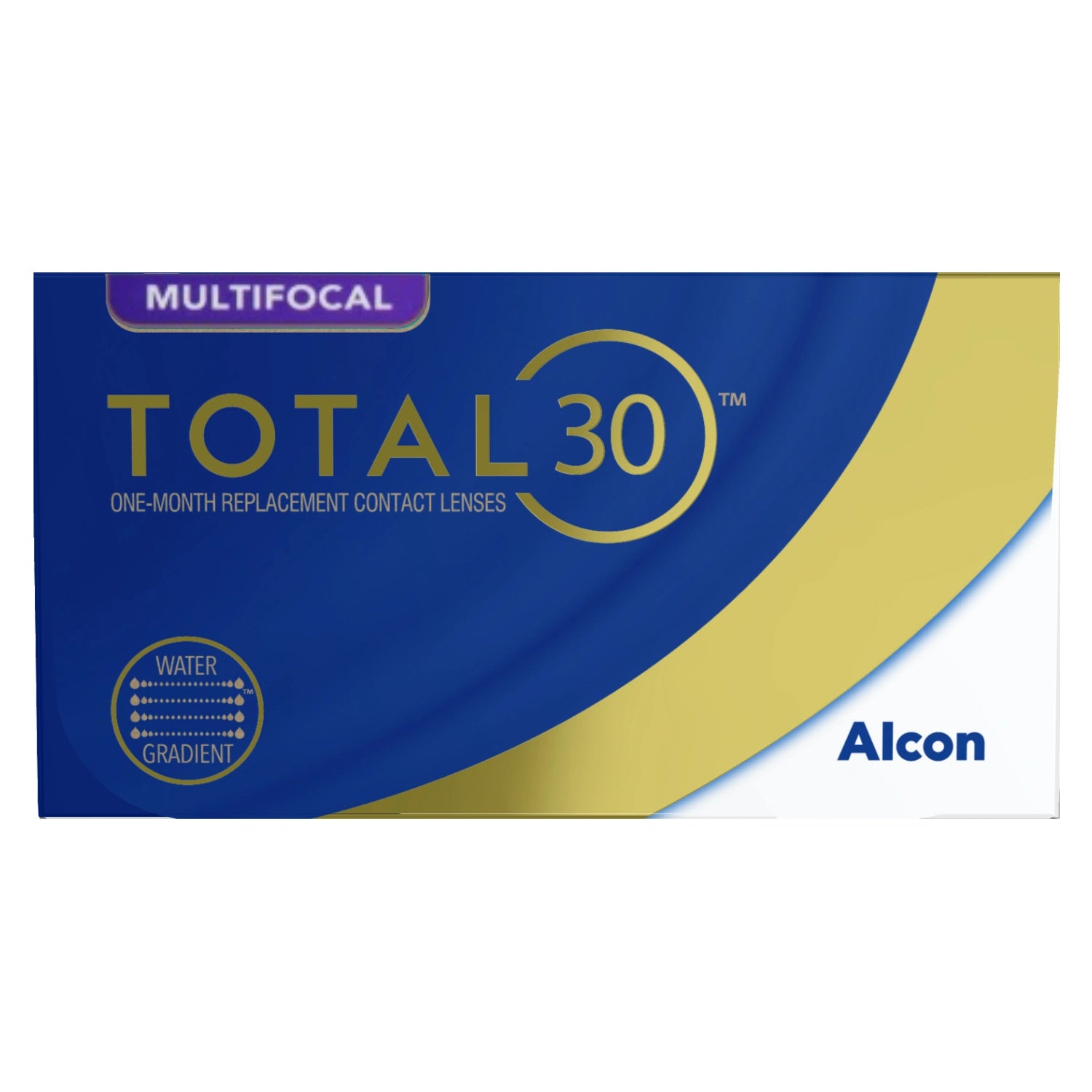 Alcon Total 30 contact lenses packaging on a white background