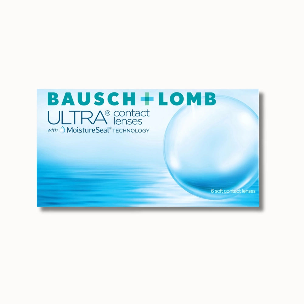 Bausch & Lomb Ultra contact lenses packaging on a white background