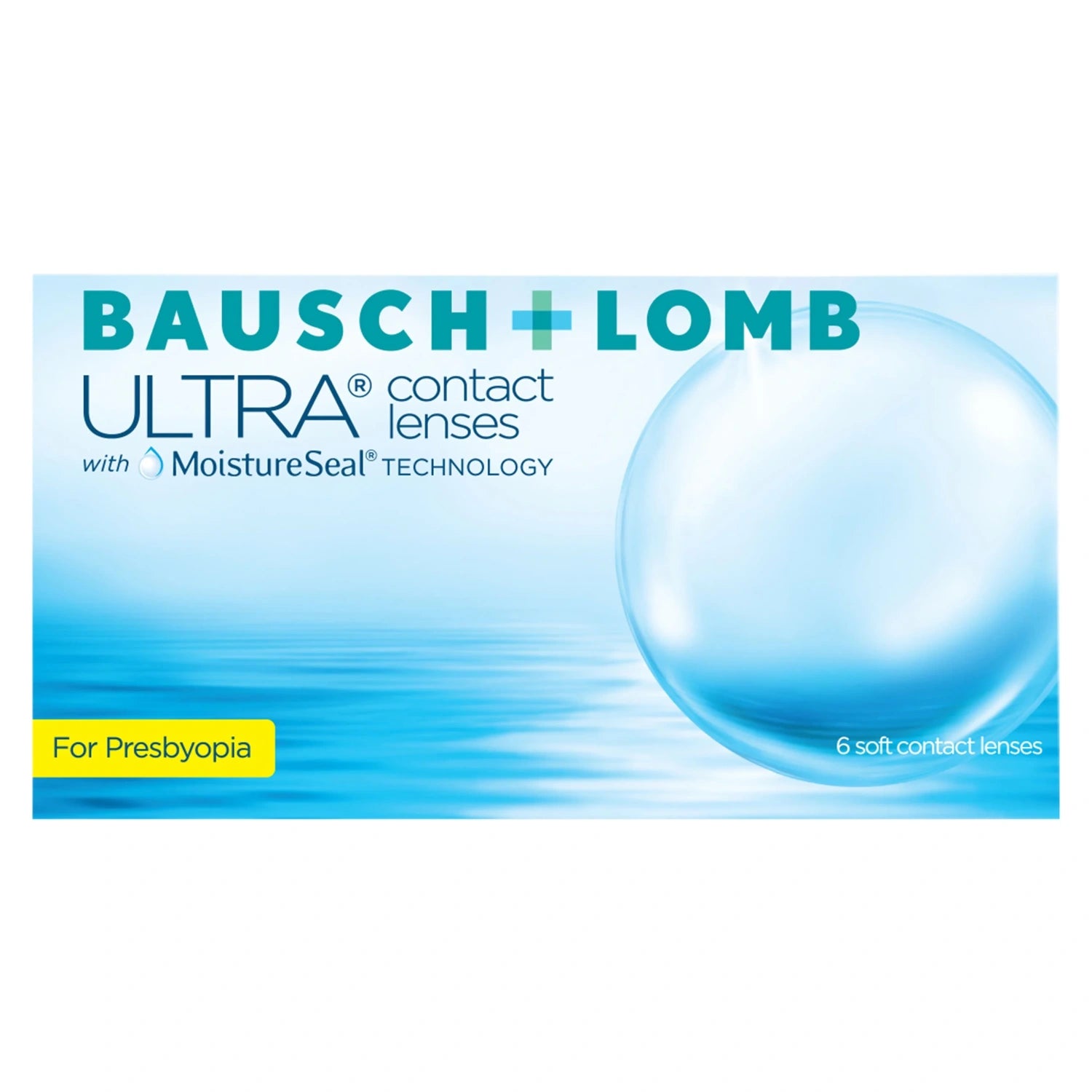 Bausch & Lomb Ultra for presbyopia contact lenses packaging on a white background