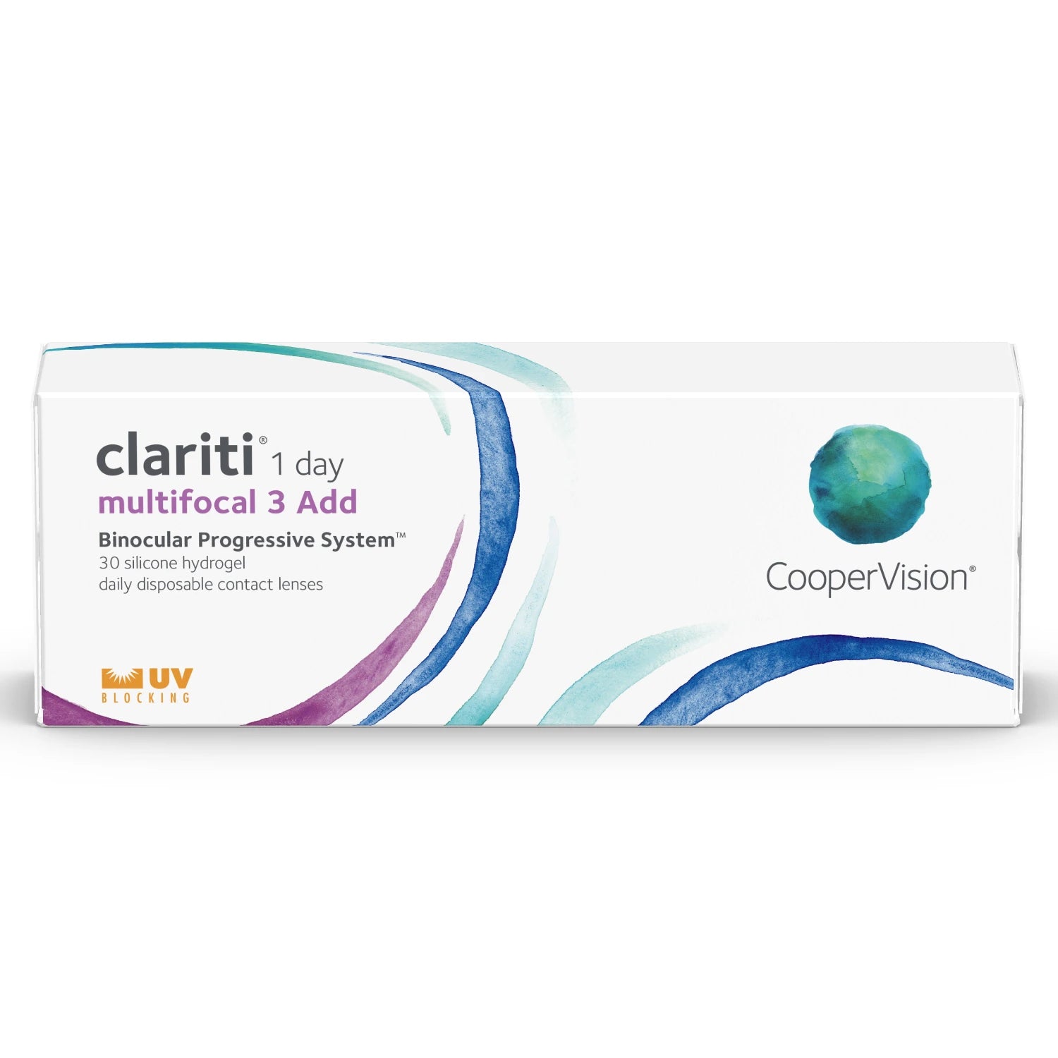 3 add CooperVision Clariti 1 day multifocal 3 Add box on white background