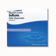 Bausch & Lomb SofLens daily disposable contact lenses packaging on a white background